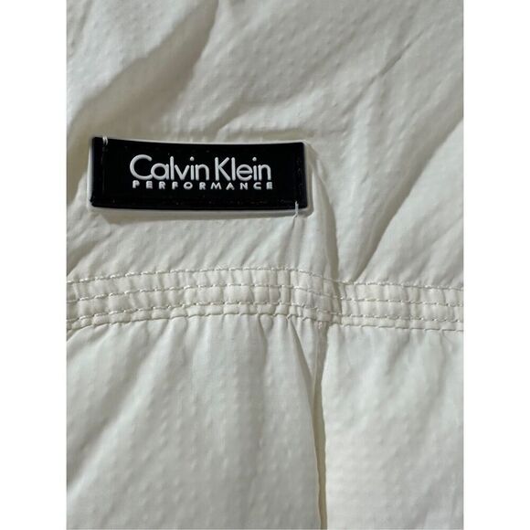 Calvin Klein Performance women’s cream black puffer vest size Medium #39-1859 - Picture 2 of 7